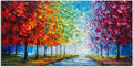 zoinart Colorful Oil Painting on Canvas, Abstract Landscape Wall Art, Texture Painting Wall Art, Modern Wall Painting for Living Room Deco
