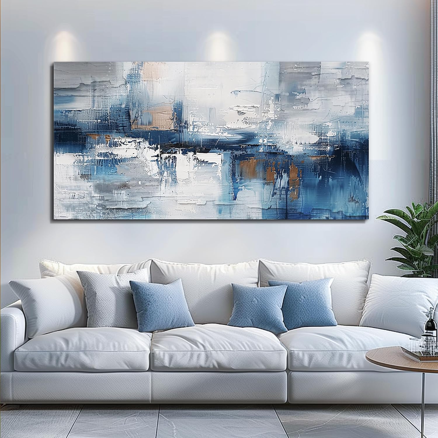 KELIYUAN Modern Fashion Minimalism Abstract Painting Wall Art For Living Room Large Canvas Wall Decor For Office Bedroom Decoration Mural Inspiration Wall Pictures Artwork Room Home Decor 30 x60 in