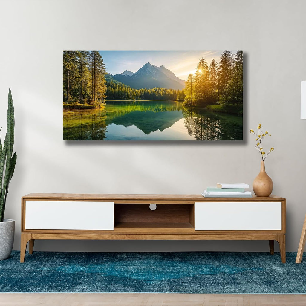 Yuaxker Large Nature Pictures Wall Decor Green Landscape Posters Modern Inspirational Wall Art Trendy Wall Prints Artwork for Living Room Bedroom Dining Room Office Home Decor 30x60inch