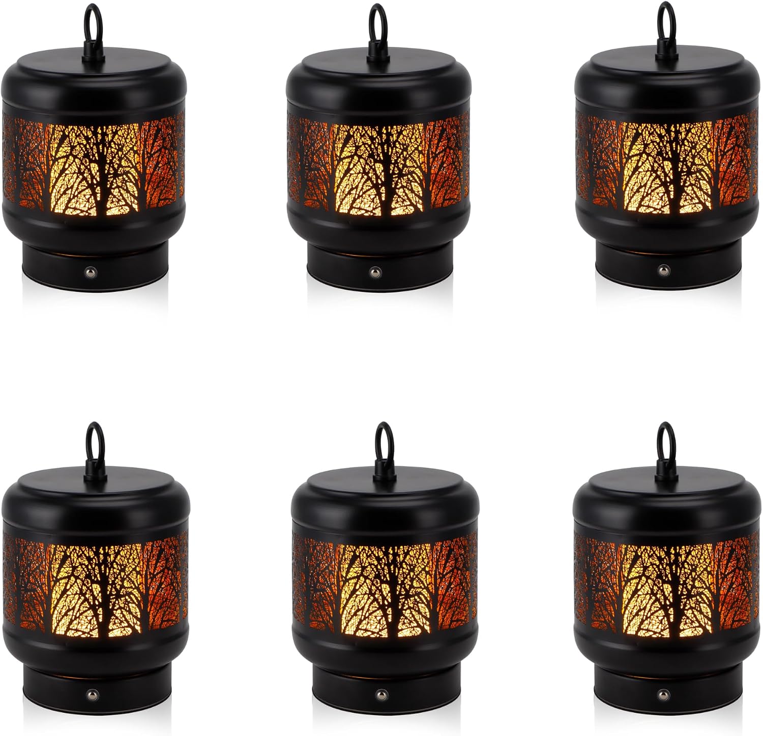 TRIROCKS Set of 6 Cordless Table Lamp 4000mAh Rechargeable Battery Desk lamp 3-Step Touch Dimmable LED Night Light for Living Room, Bedroom, Restaurant, Coffee Shop, Patio,Camping