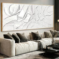 XIANSHOU Simple Hand Painted Wall Decor Abstract Canvas Paintings Modern Hanging Art 40'x86' Large Pictures for Living Room Bedroom