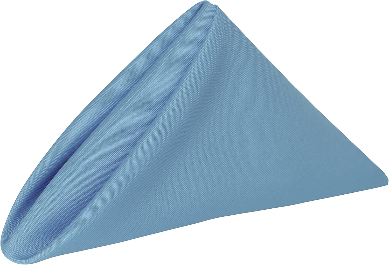 Ultimate Textile Cloth Napkins Bulk Set 17x17in Polyester Washable Square Dinner Napkins for Wedding Party Events Machine Washable Stain Resistant - Light Blue, 17' X 17' (Set of 120)