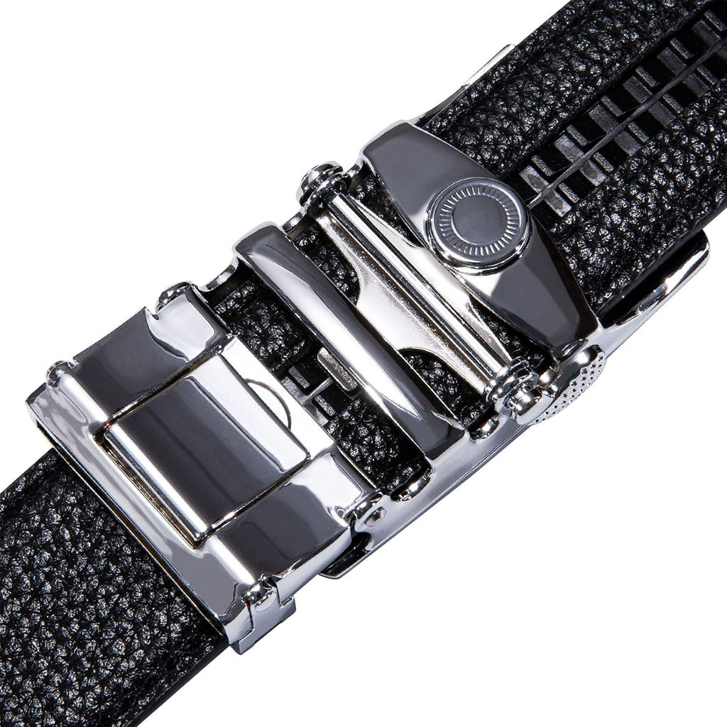 Slide Adjustable Genuine Leather Belt Men Dress Casual Trim-to-Fit Executive Classic Gift.