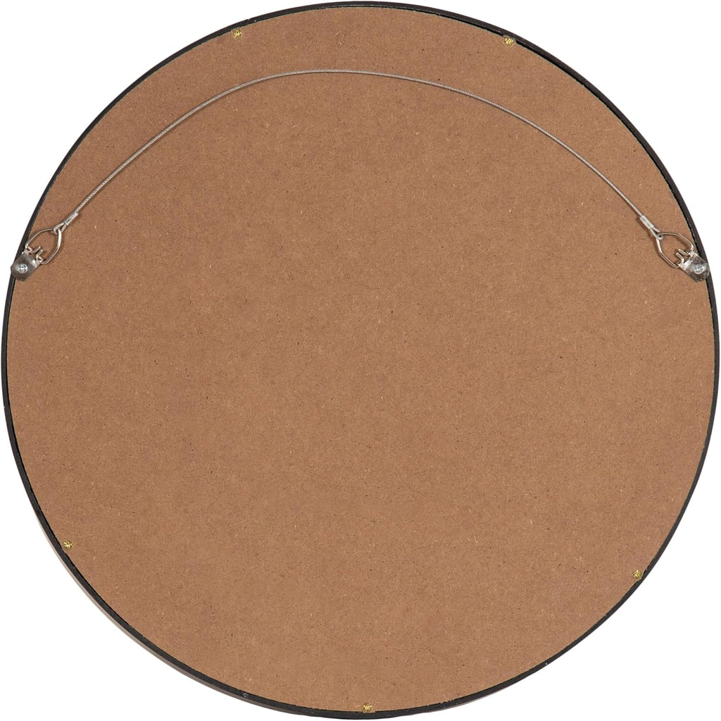 Kate and Laurel Travis Modern Round Wall Mirror Set, Set of 3, Varying Sizes, Black, Decorative Three-Piece Circle Mirror Set for Use as Bathroom Mirror Decor or Gallery Wall Mirrors