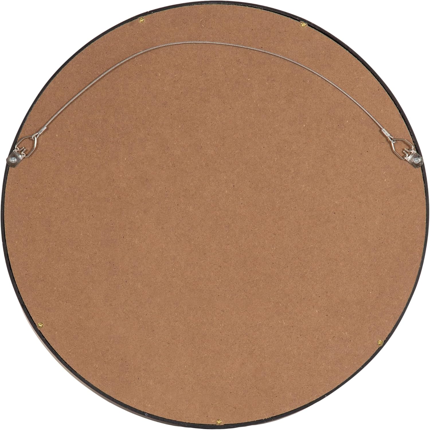 Kate and Laurel Travis Modern Round Wall Mirror Set, Set of 3, Varying Sizes, Black, Decorative Three-Piece Circle Mirror Set for Use as Bathroom Mirror Decor or Gallery Wall Mirrors
