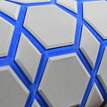 98.4'X43.31' Diamonds and Hexagons EVA Self-Adhesive Boat Flooring and Decorative Fish for Yacht Pool Boat Flooring Sheet Thick Non-Skid mat (Light Grey and Blue, 98.4'X43.31')