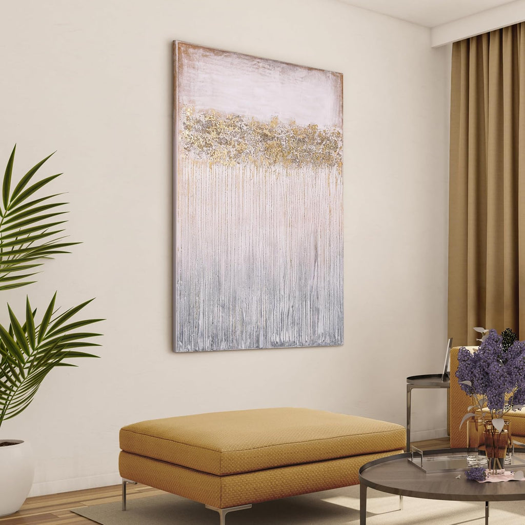 Empire Art Direct Abstract Wall Art Textured Hand Painted Canvas by Martin Edwards, Unframed, 60' x 40', Dust