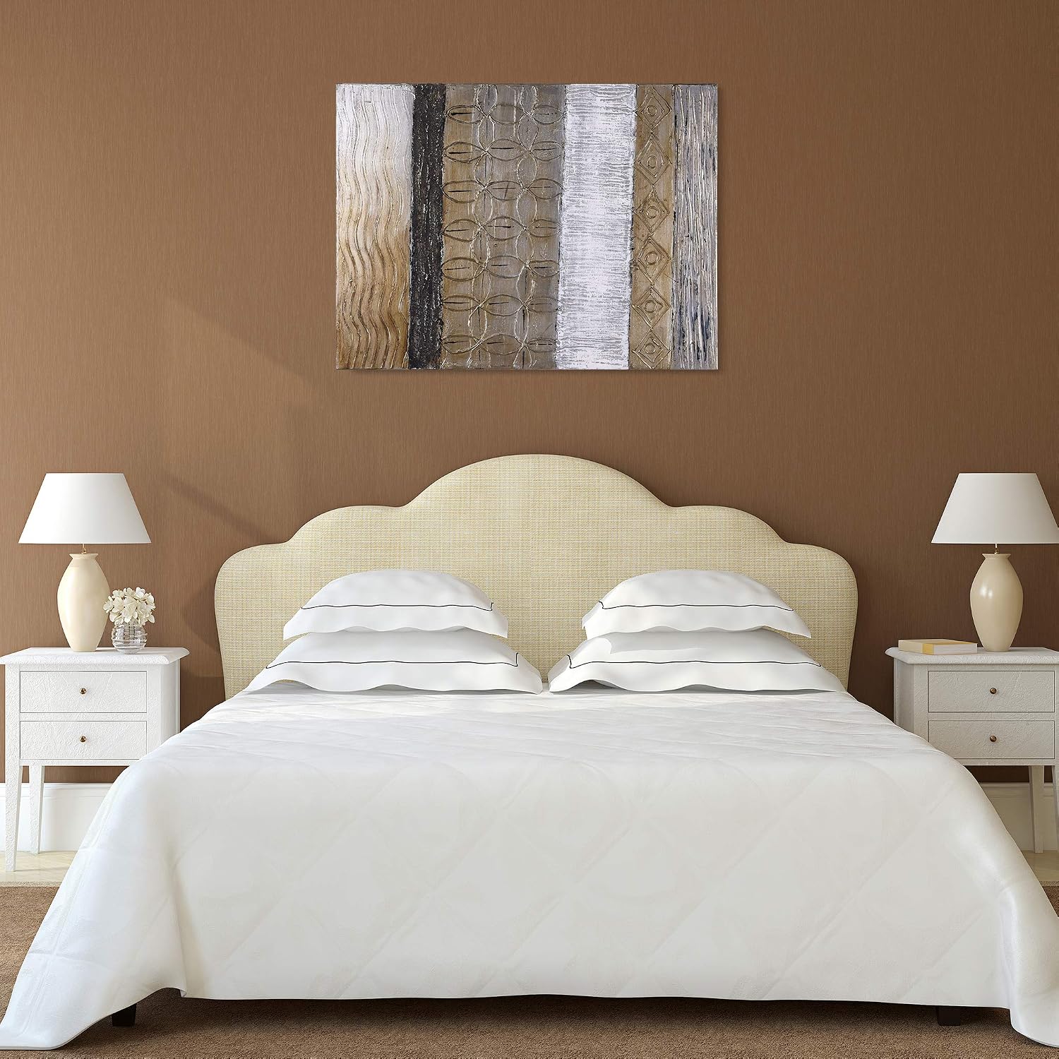 Empire Art Direct 'Damask' Original Textured Metallic Oil Painting by Martin Edwards
