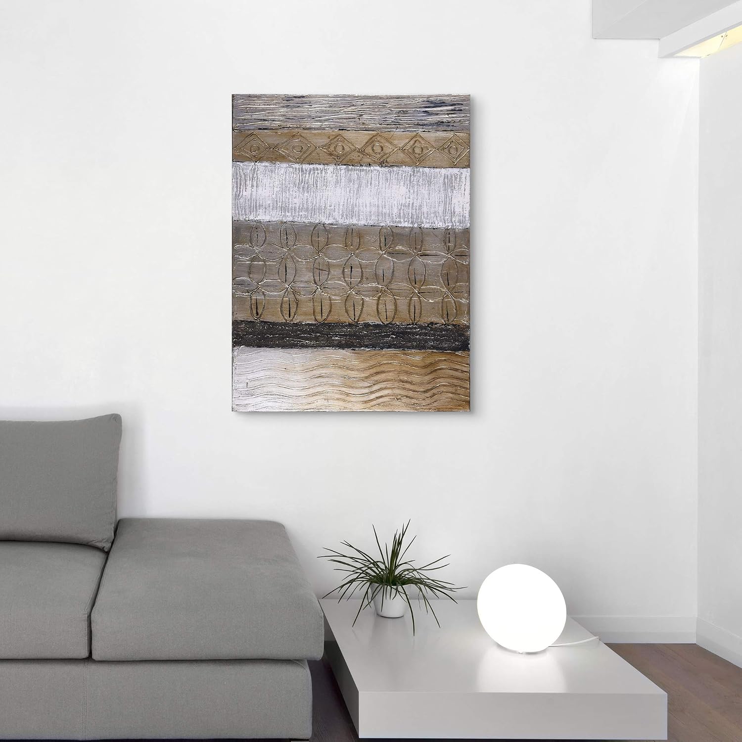 Empire Art Direct 'Damask' Original Textured Metallic Oil Painting by Martin Edwards