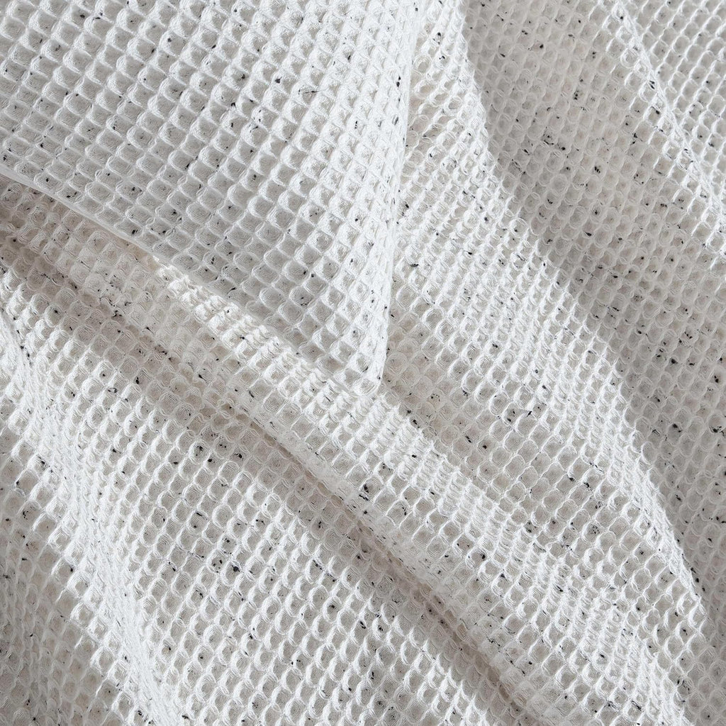 Calvin Klein - Queen Duvet Cover Set, Garment Washed Cotton Bedding with Matching Shams (Speckled Waffle Ivory, Queen)