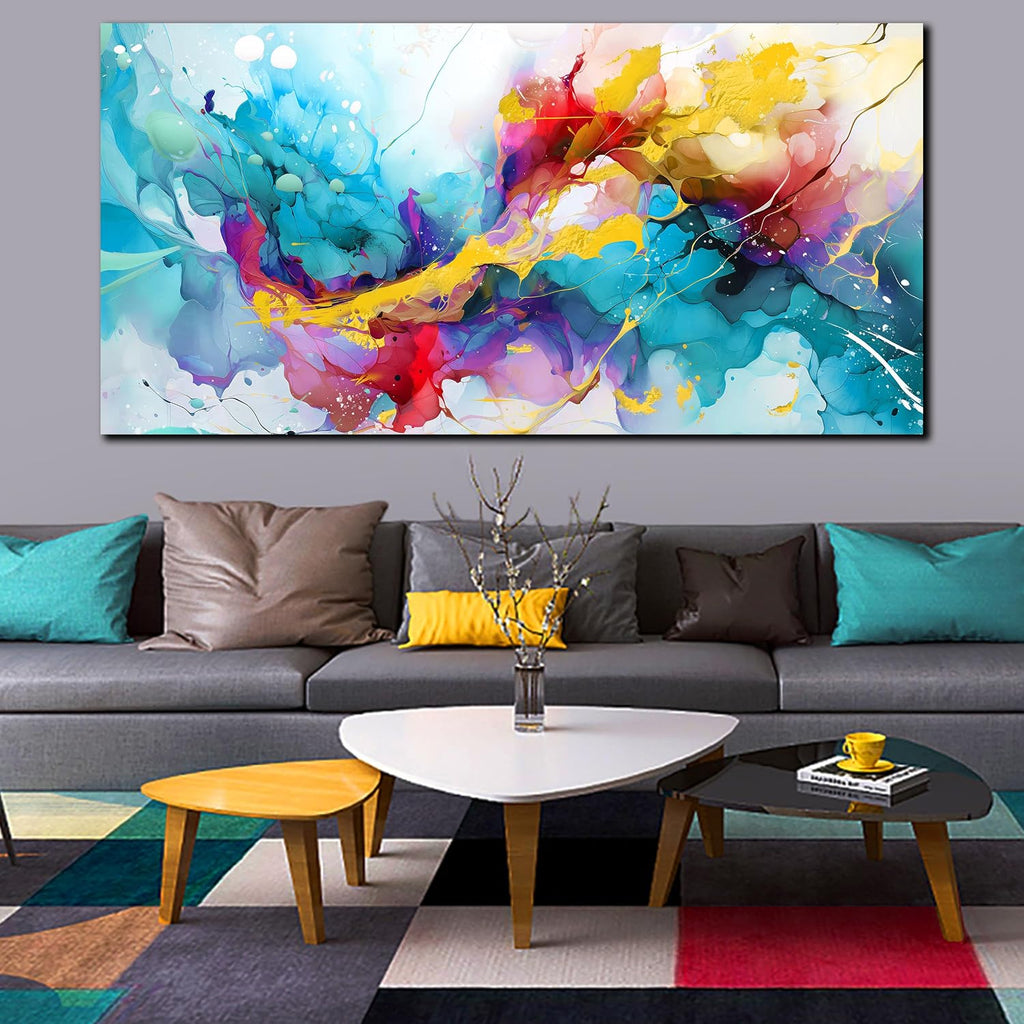 LAOTOART Modern Art Wall-Decor for Office Women - Abstract Wall Art - Large Wall Paintings for Living Room Ready to Hang Size 29' x 59'