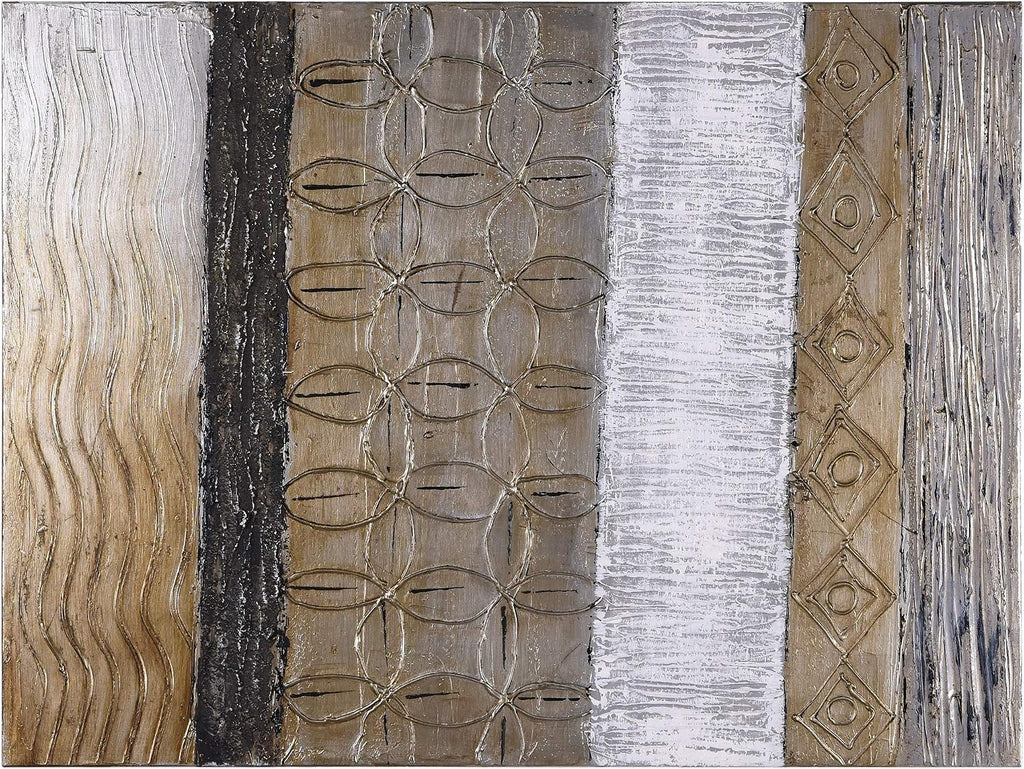 Empire Art Direct 'Damask' Original Textured Metallic Oil Painting by Martin Edwards