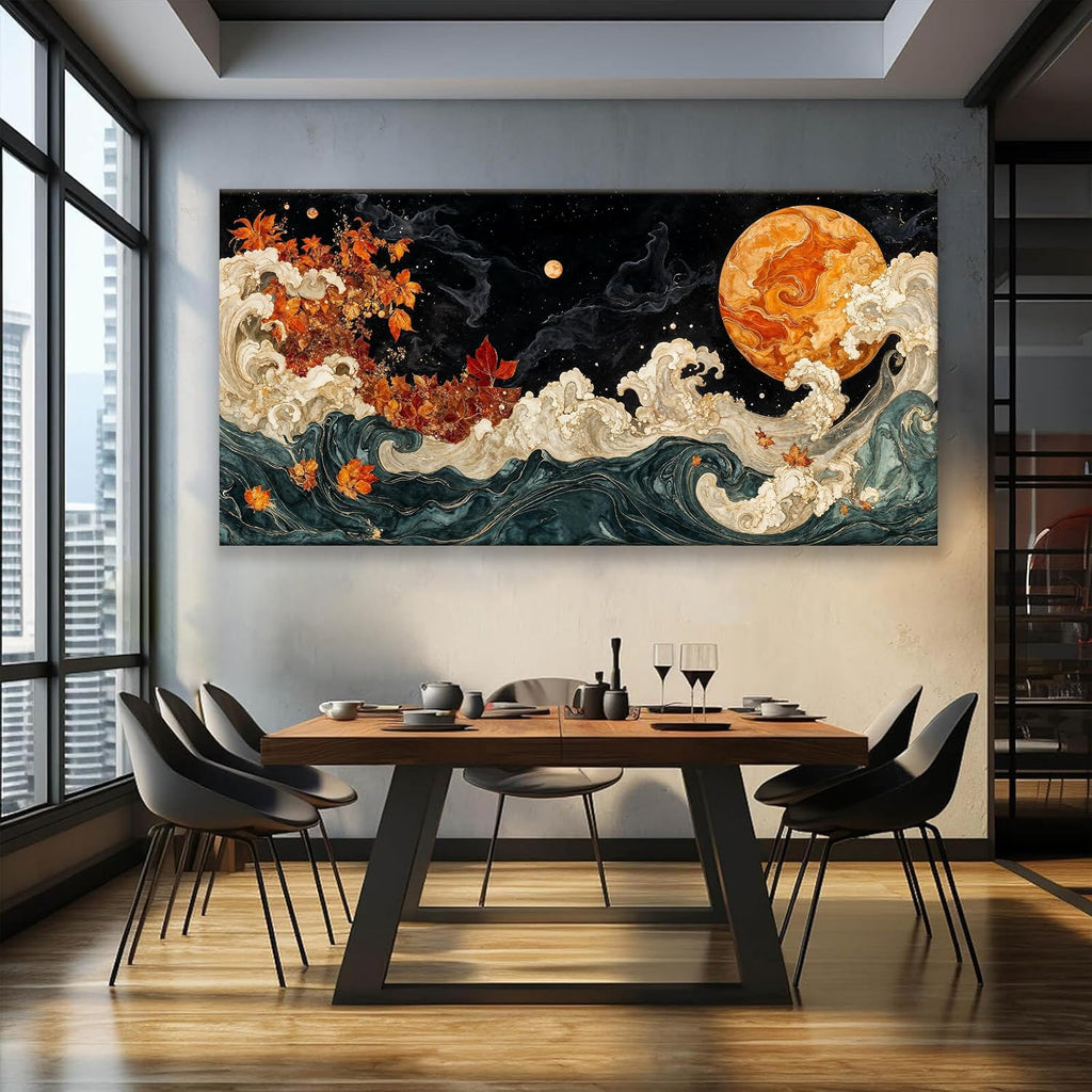 Large Wall Art For Living Room Boho Abstract Modern Wall Artwork Prints Colorful Canvas Art Wall Decor Painting Pictures Abstract Black Wall Decor For Home Bedroom Office Ready To Hang 39' × 78'