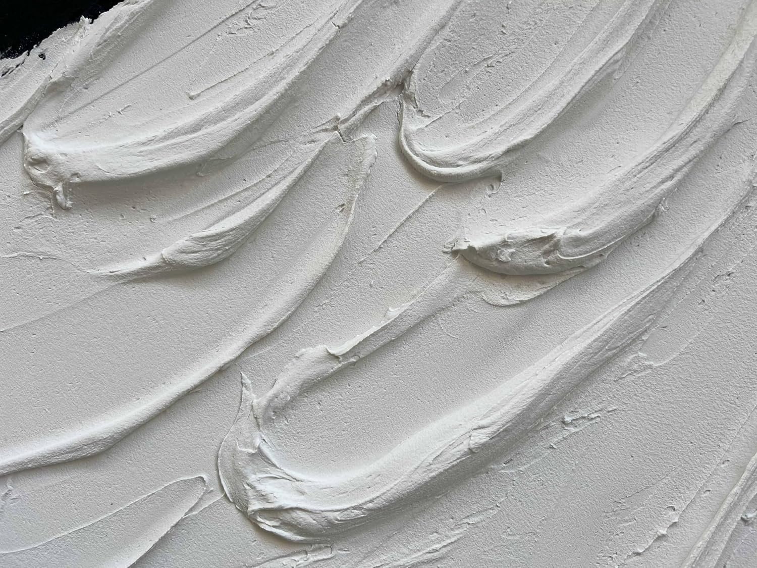 Creespi Hand Painted Thick Textured Black and White Wall Art 28x40 inch,Modern Minimalist Abstract Oil Painting On Canvas for Wall Decor