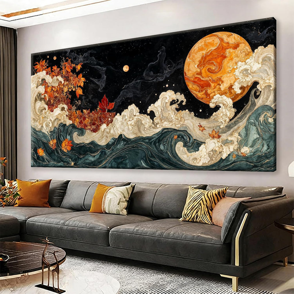 Large Wall Art For Living Room Boho Abstract Modern Wall Artwork Prints Colorful Canvas Art Wall Decor Painting Pictures Abstract Black Wall Decor For Home Bedroom Office Ready To Hang 39' × 78'