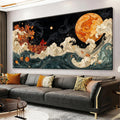 Large Wall Art For Living Room Boho Abstract Modern Wall Artwork Prints Colorful Canvas Art Wall Decor Painting Pictures Abstract Black Wall Decor For Home Bedroom Office Ready To Hang 39' × 78'