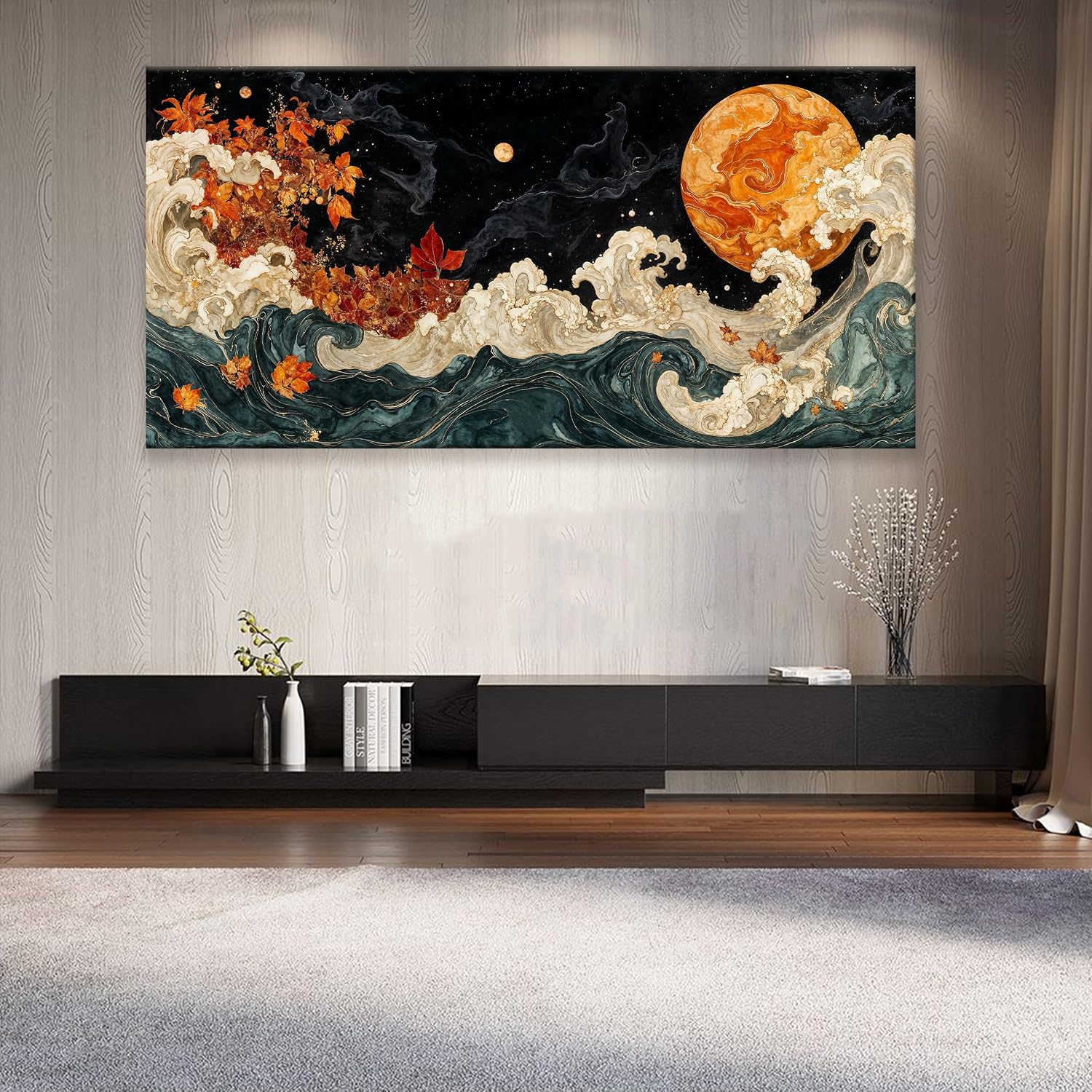 Large Wall Art For Living Room Boho Abstract Modern Wall Artwork Prints Colorful Canvas Art Wall Decor Painting Pictures Abstract Black Wall Decor For Home Bedroom Office Ready To Hang 39' × 78'