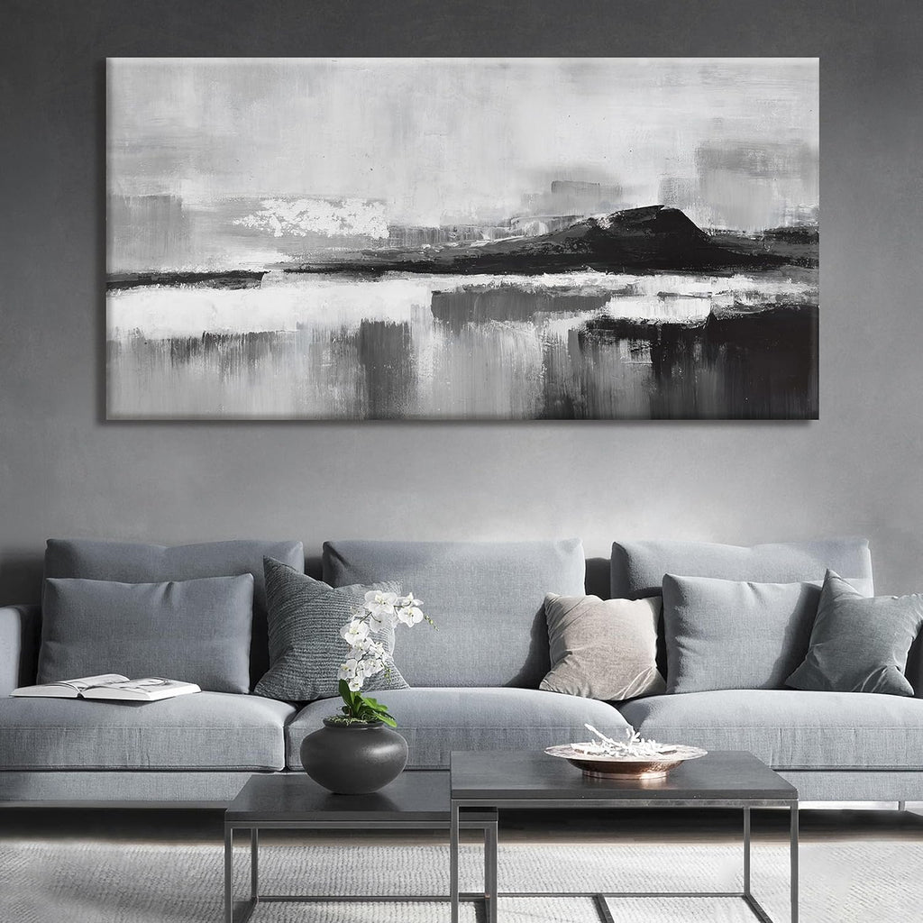 Abstract Wall Art Decor Large Home Decor Wall Art Prints Black and White Wall Decor Modern paintings Decorations for Living Room Bedroom Kitchen Office 30'×60'