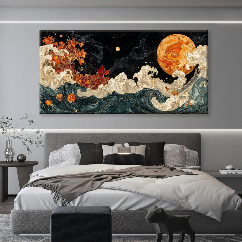Large Wall Art For Living Room Boho Abstract Modern Wall Artwork Prints Colorful Canvas Art Wall Decor Painting Pictures Abstract Black Wall Decor For Home Bedroom Office Ready To Hang 39' × 78'