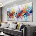 Suconvng Abstract Wall Art For Living Room Colorful Musical Note Canvas Art Wall Decor Large Wall Art Print Abstract Art Painting Print For Home Bedroom Decor Hotel Artwork 29 X 58 Inch