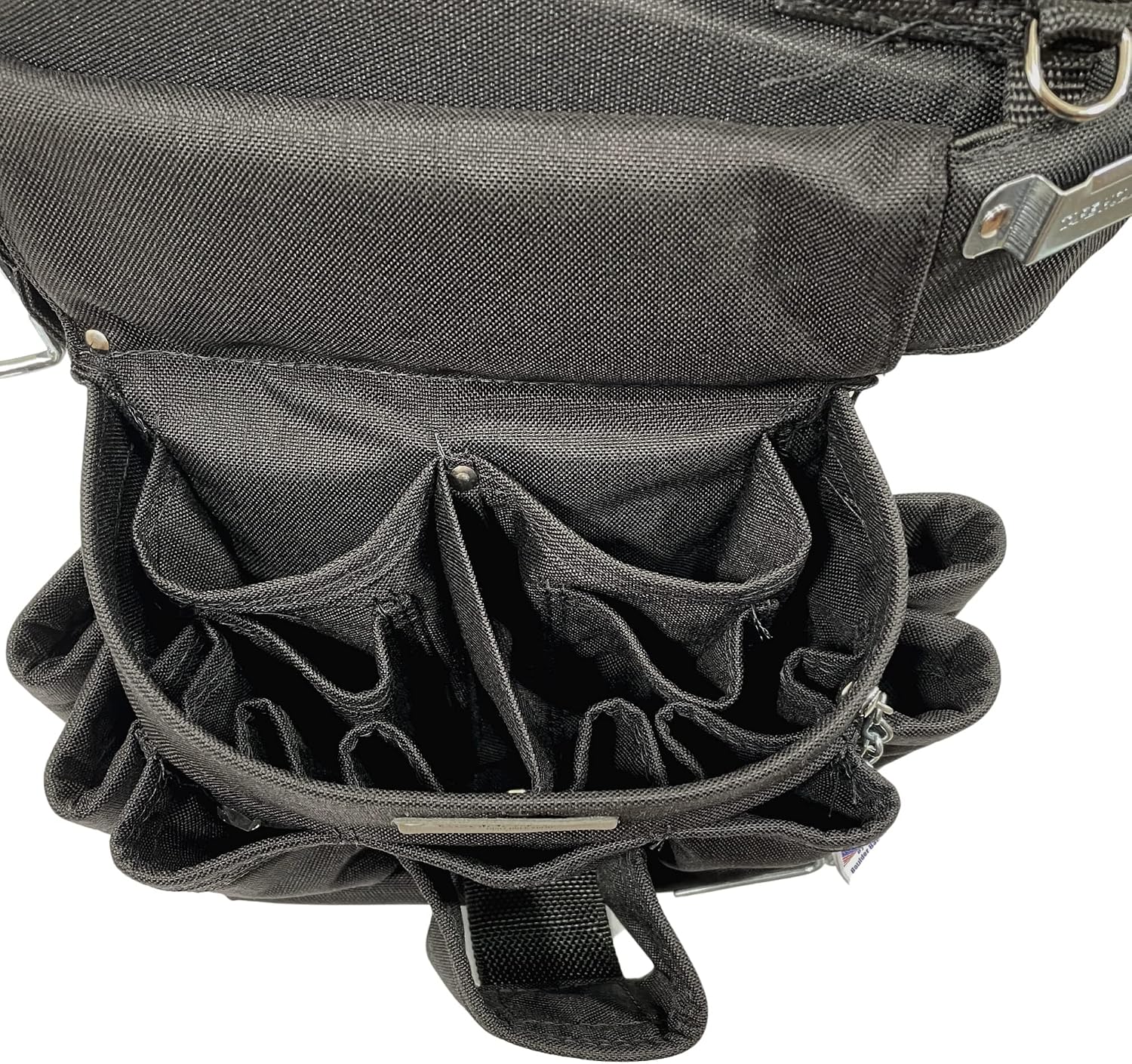 BOULDER BAG Ultimate Electrician's MAX Combo With Comfort Back Support Tool Belt, Leather Buckle, Heavy Duty, Black, (3X-Large 49-56 Inch Waist), Made in USA