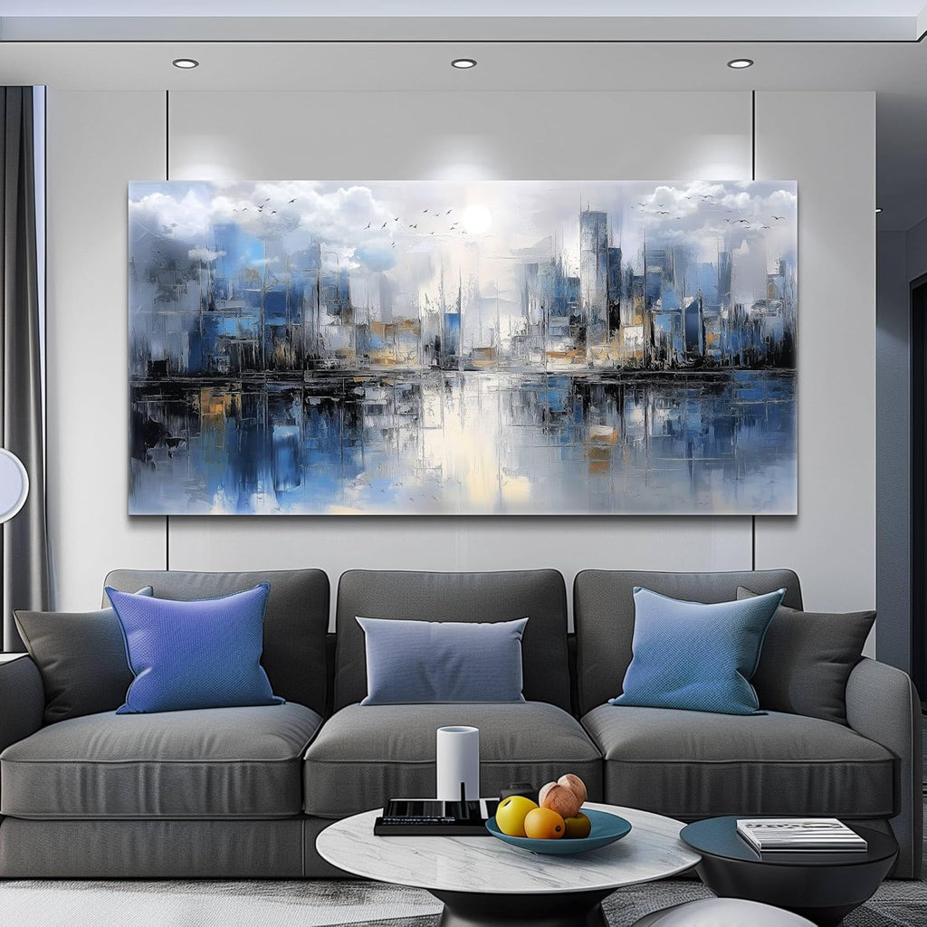 FUHAIHUA Canvas Wall Art For Living Room Large Wall Decor For Office Bedroom Decorations Abstract Watercolor Painting Artwork Room Wall Mural Aesthetic Home Decor 30x60 In