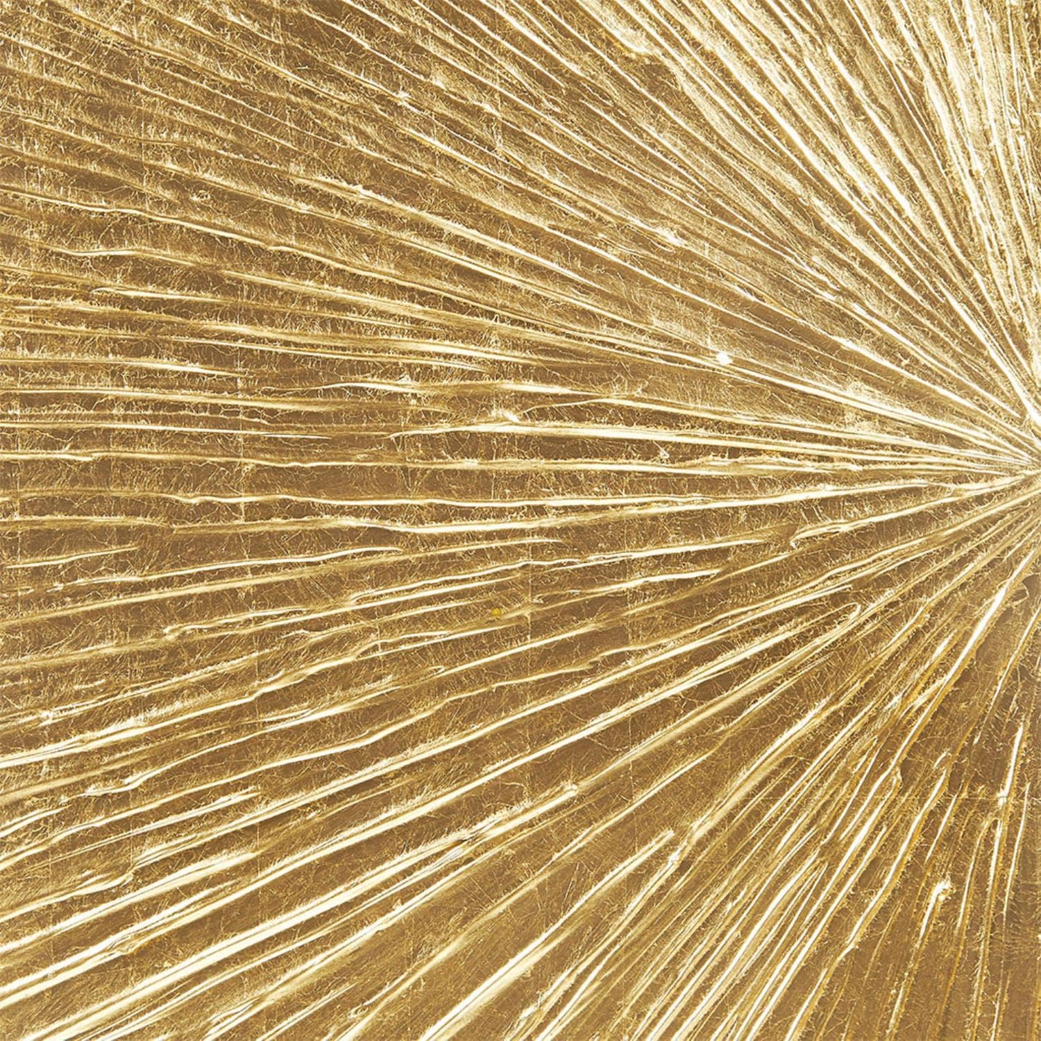 MADISON PARK SIGNATURE Sunburst Wall Art - Triptych Modern Resin Dimensional Radiant Color Hand Painted Metallic Finish Home Décor Abstract Textured Gold 15' W x 45' H x 1.25' D 3 Piece