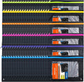 BAZIC Products Pencil Pouch 3 Ring Binder Pouch w/Rivet Enforced Rings Holes, Neon Black Color Mesh Window Zipper Pouches, 144-Pack