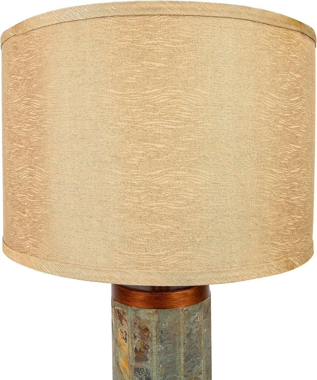 Sunnydaze 31' Modern Table Lamp with Copper Accents – Table Top Lamp for Living Room, Bedroom & Bedside - Ideal for Ambient Lighting, Nighttime Reading, & Home Decorating