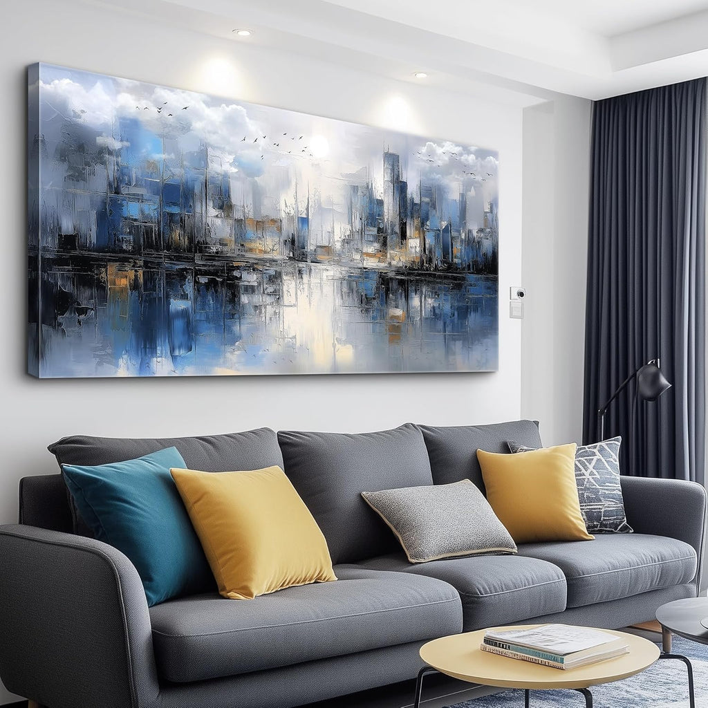 FUHAIHUA Canvas Wall Art For Living Room Large Wall Decor For Office Bedroom Decorations Abstract Watercolor Painting Artwork Room Wall Mural Aesthetic Home Decor 30x60 In