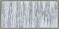 Empire Art Direct Abstract Wall Art Textured Hand Painted Canvas by Martin Edwards, Champagne Frame, 24' x 48', Silver Frequency