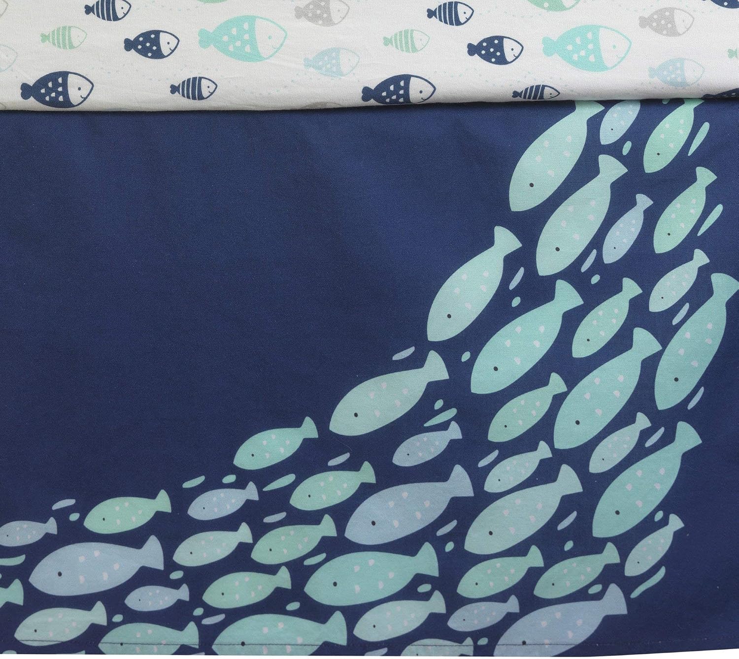 Lambs & Ivy Oceania 6-Piece Baby Crib Bedding Set - Blue Ocean, Nautical, Aquatic, Whale, Octopus Theme