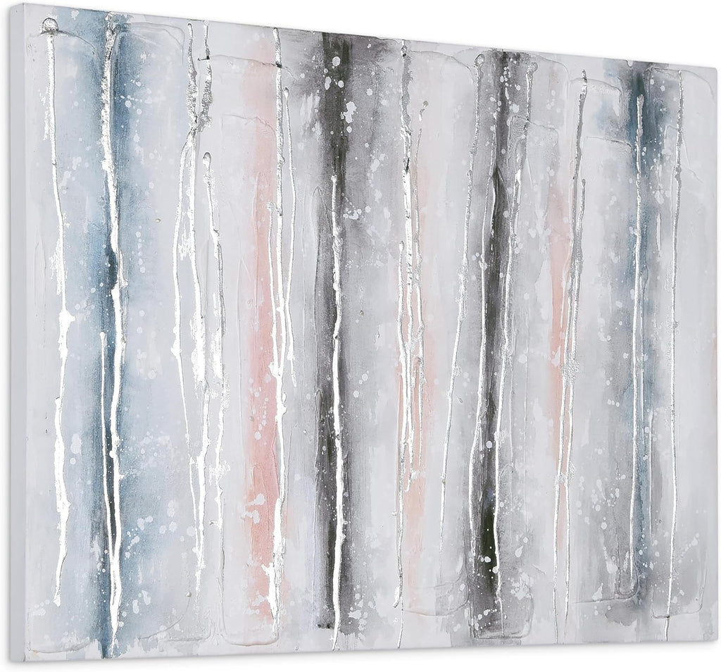 Empire Art Direct Abstract Wall Art Textured Hand Painted Canvas by Martin Edwards, Unframed, 40' x 30', Blue Roads
