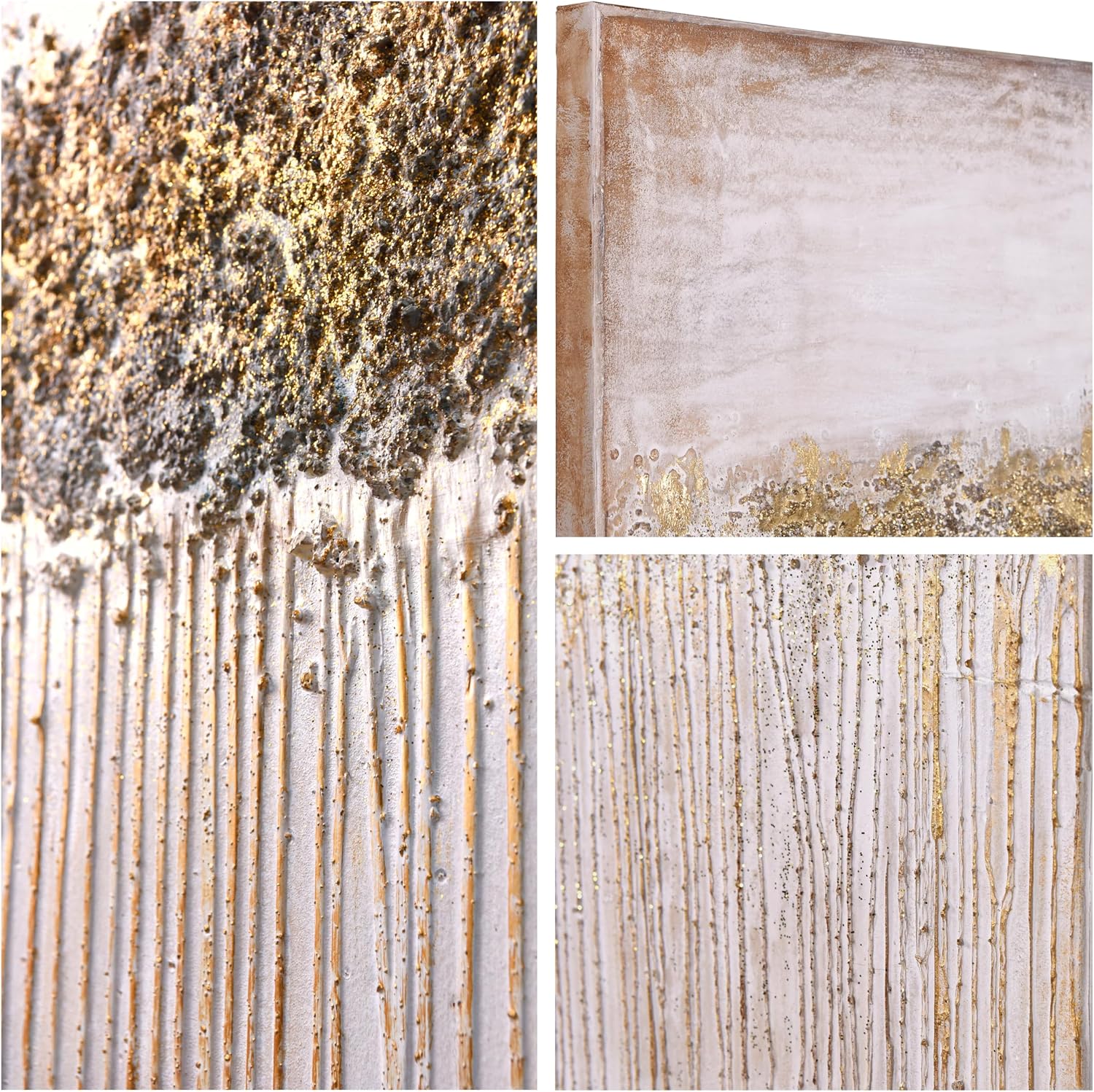 Empire Art Direct Abstract Wall Art Textured Hand Painted Canvas by Martin Edwards, Unframed, 60' x 40', Dust