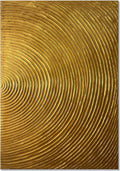 Slyart Handmade Modern Abstract Painting 3D Heavy Texture Canvas Wall Art 28x40 Inches Minimalism Gold Artwork Large Vertical Painting on Canvas for Living Room Bedroom Wall Decor