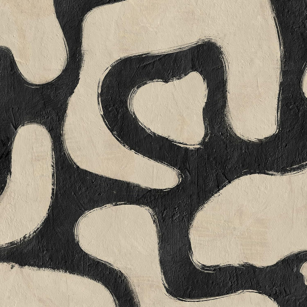 Framed Extra Large Abstract Wall Art for Living Room, Neutral Black and Beige Modern Painting Print, Mid Century Minimalist Horizontal Canvas Artwork for Dining Room Bedroom Hallway Office Wall Decor