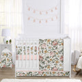 Sweet Jojo Designs Blush Pink Yellow Vintage Floral Boho Girl Baby Crib Bedding Set Infant Nursery BreathableBaby Breathable Mesh Crib Liner Blanket Sheet Skirt 6 PC Bohemian Shabby Chic Rose Flower