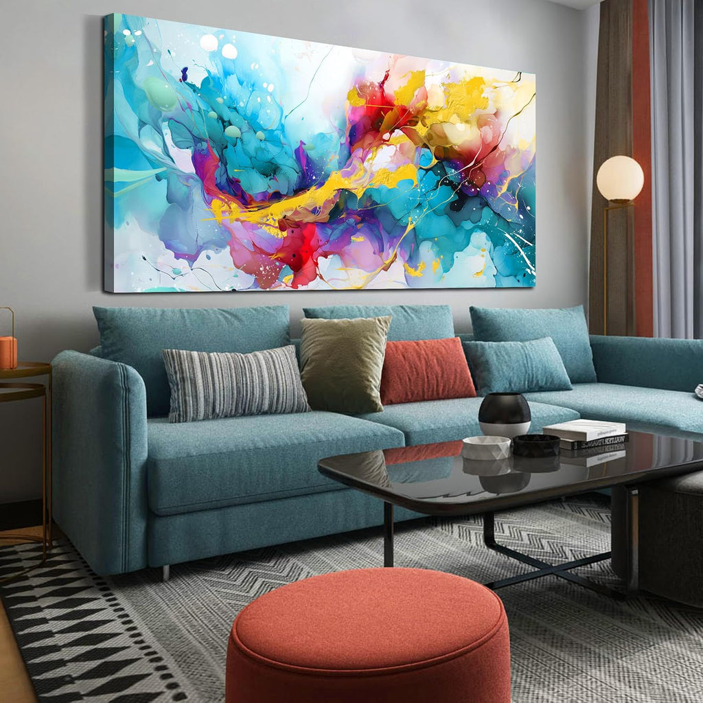 LAOTOART Modern Art Wall-Decor for Office Women - Abstract Wall Art - Large Wall Paintings for Living Room Ready to Hang Size 29' x 59'