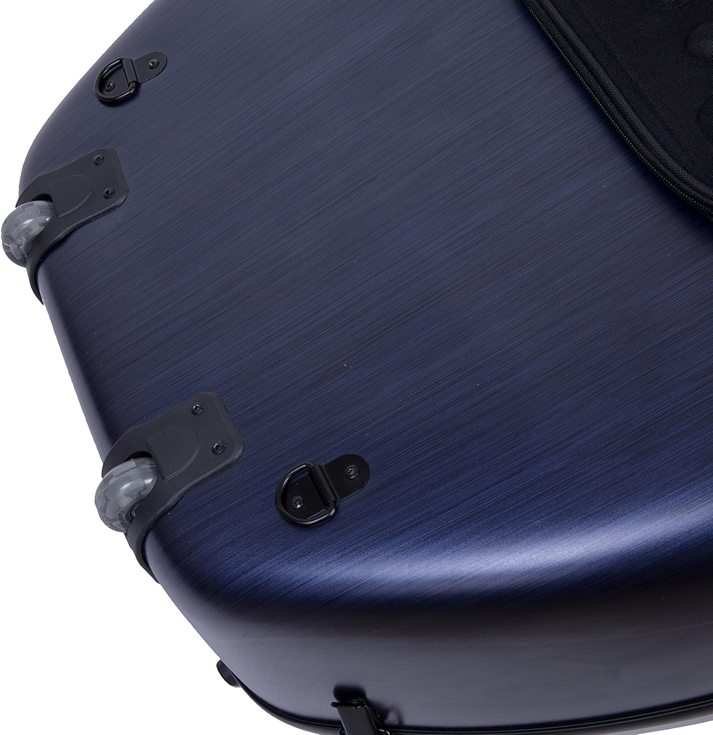 Crossrock Poly Carbon 4/4 Cello Case | Matte Black with Wheels & Music Pouch – Lightweight Hard Shell for Daily Commute & Student Orchestra