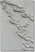 NANKAI Art 45x30 inches Large White Thick Texture Abstract Oil Painting Hand-Painted sea Landscape Oil Painting Home Wall Decoration Art