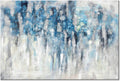 UTOP-art Abstract Wall Art Canvas Picture: Blue and Gray Artwork Modern Painting for Living Room (45' x 30' x 1 Panel)